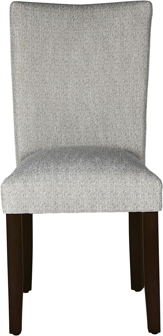 Parsons Classic Upholstered Accent Dining Chair, Single Pack, Light Grey