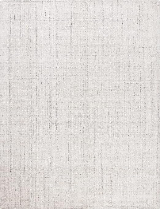 Abstract Ivory/Light Gray Speckled Area Rug