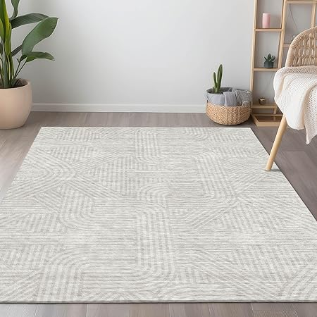 Chantille Ivory  Indoor/Outdoor, Machine Washable, Easy Clean, Non Shedding - 10' x 14'