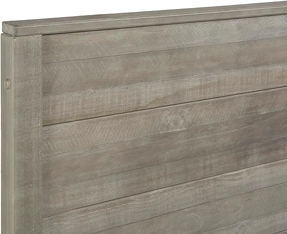 Baja Driftwood Grey, Queen Size, Panel Headboard, Platform Bed