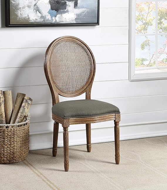 Stella Oval Back Dining Accent Chair, Otter Green