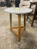 Lanham Marble Top Side Table Brown - Threshold™SHOWROOM ITEM