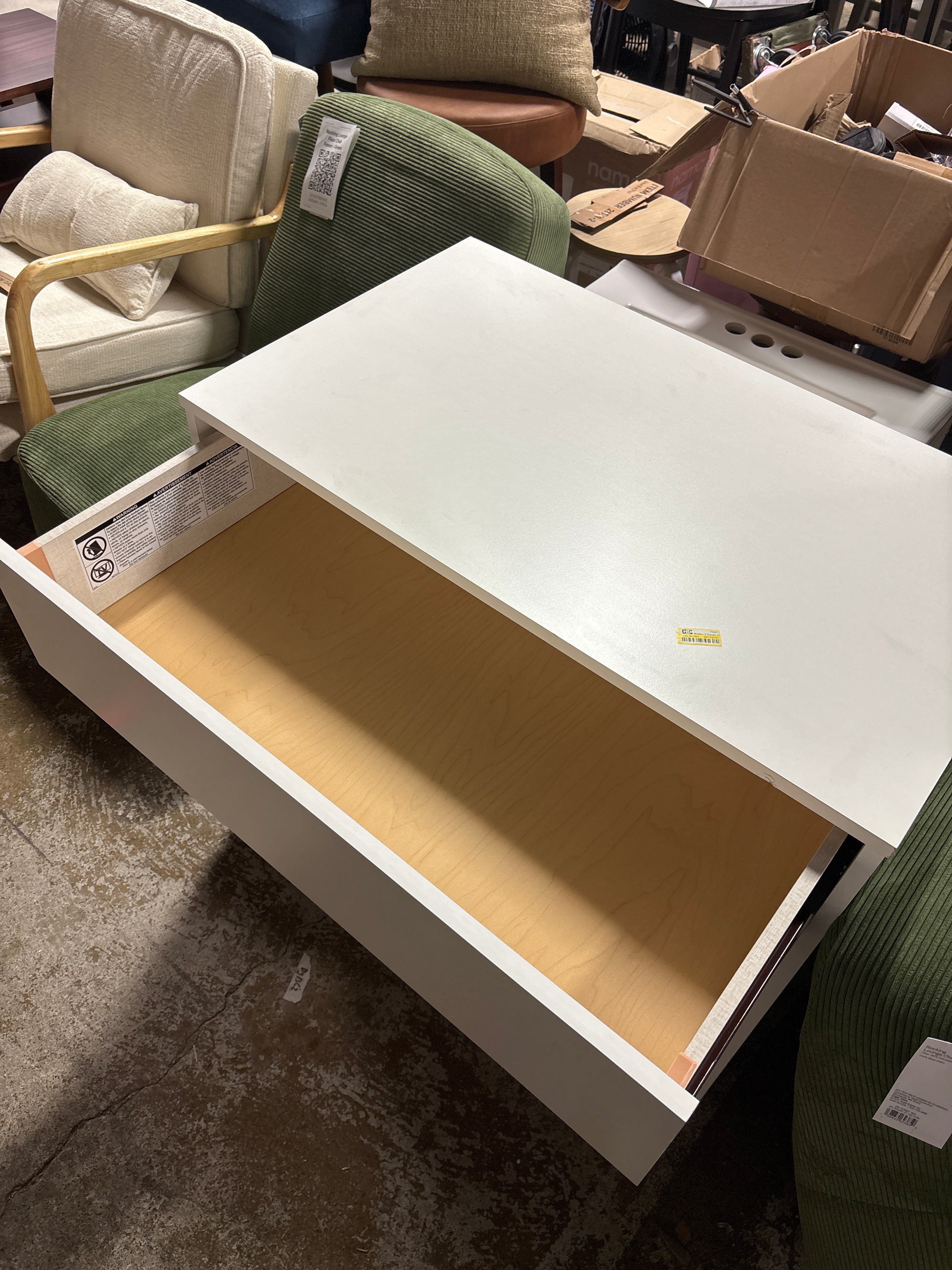 Modern 32" Wide 3 Drawer Dresser SHOWROOM ITEM