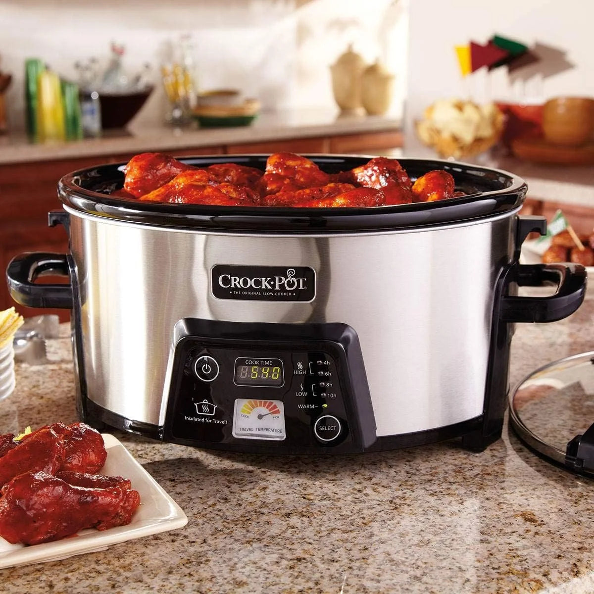 Cook Travel Serve 6-Quart Programmable Slow Cooker