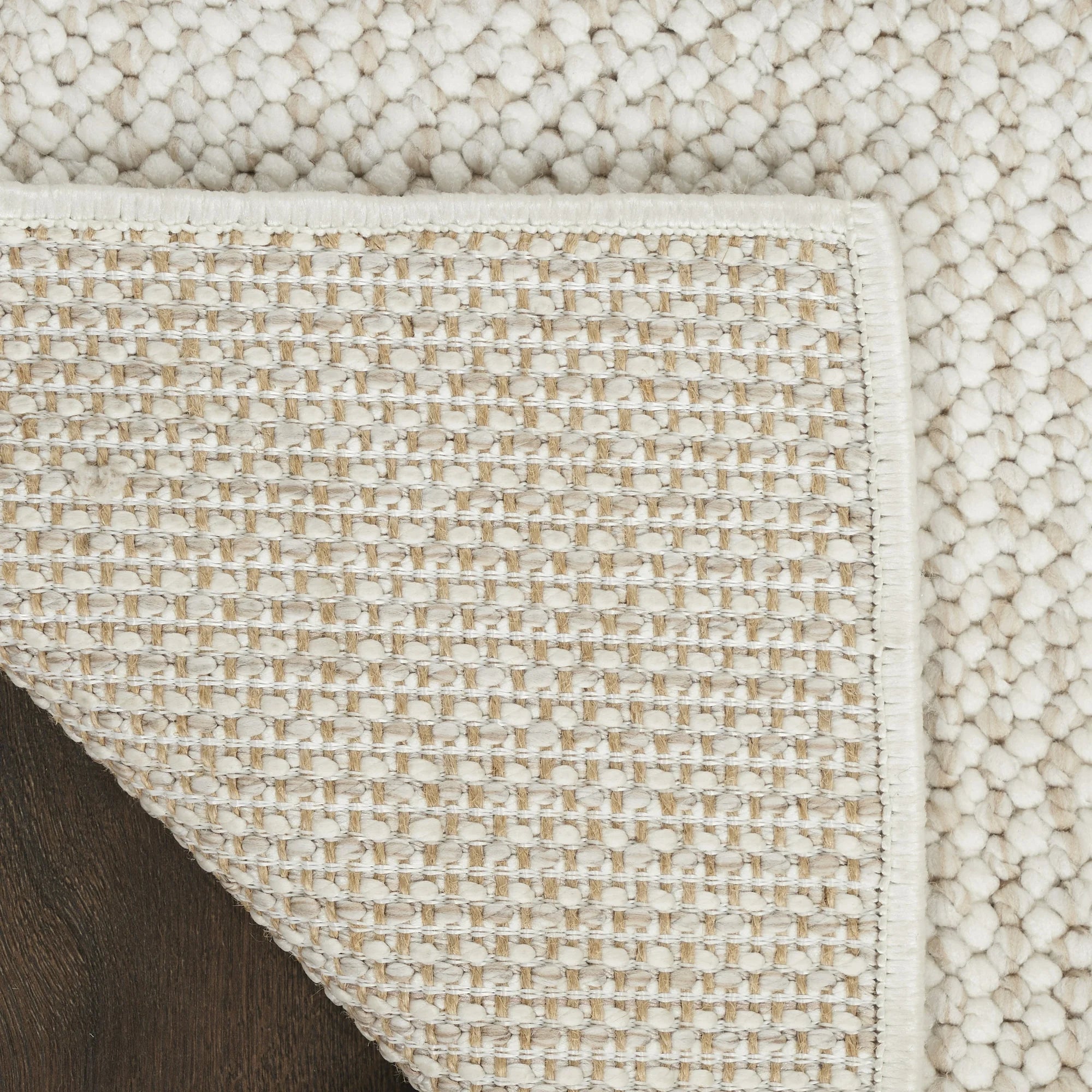 Textured Home All-over design Ivory Beige 2'2" x 3'9"