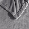 Beautyrest Heated Plush Solid Microlight Blanket, King, Grey