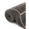 Trellis Frieze Collection Area Rug - Geometric (Dark Gray/Ivory) - 3' 3