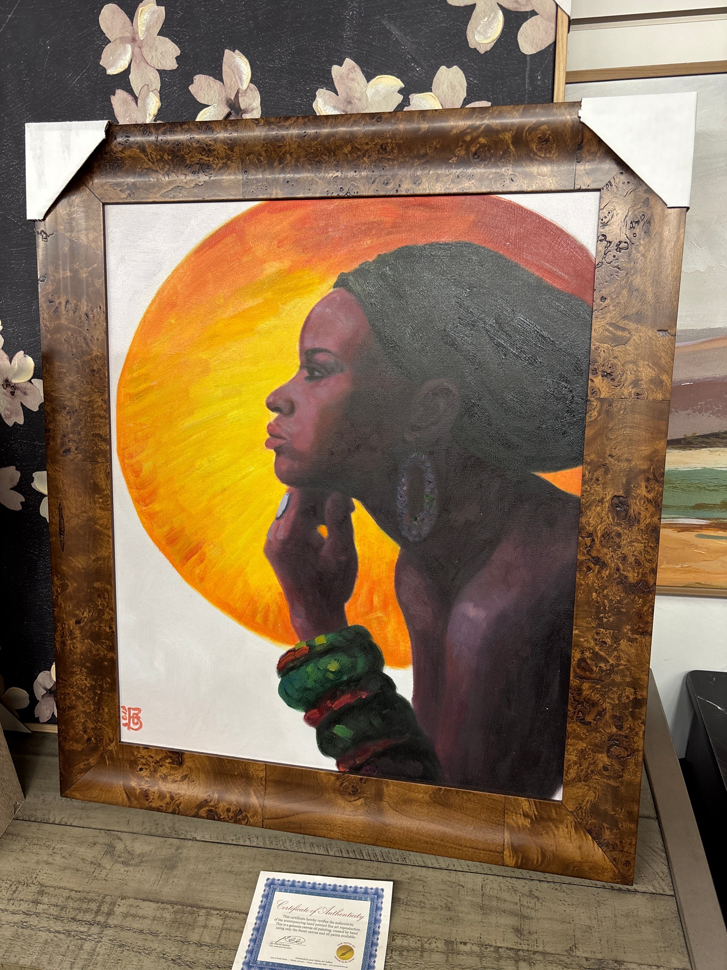 African Sun Reproduction SHOWROOM ITEM