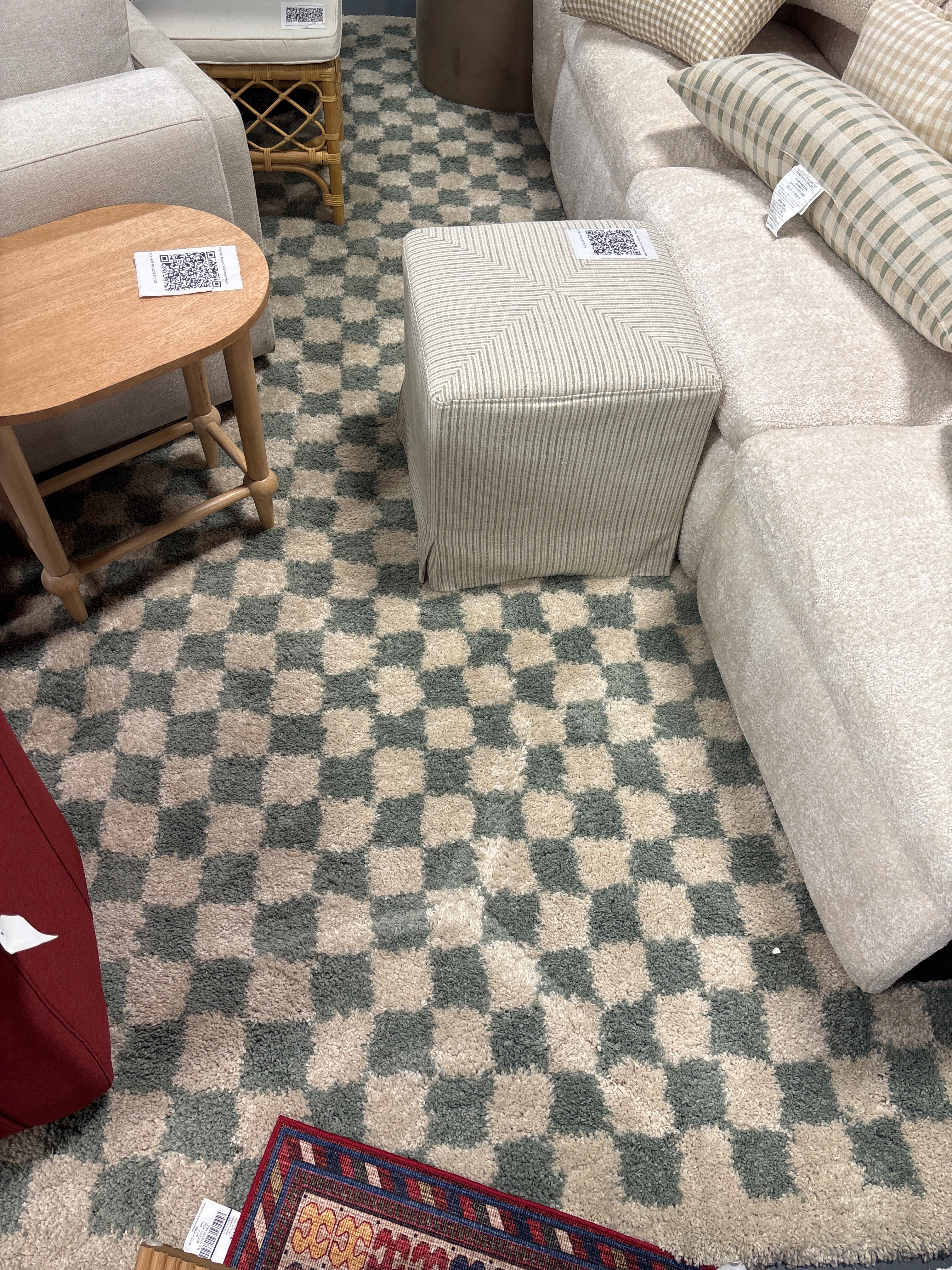 8'9" x 12' Walker Indoor Rug - Cream/ Sage SHOWROOM ITEM