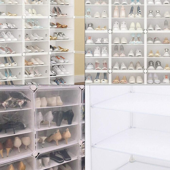 96 Pair Stackable Shoe Storage Cabinet