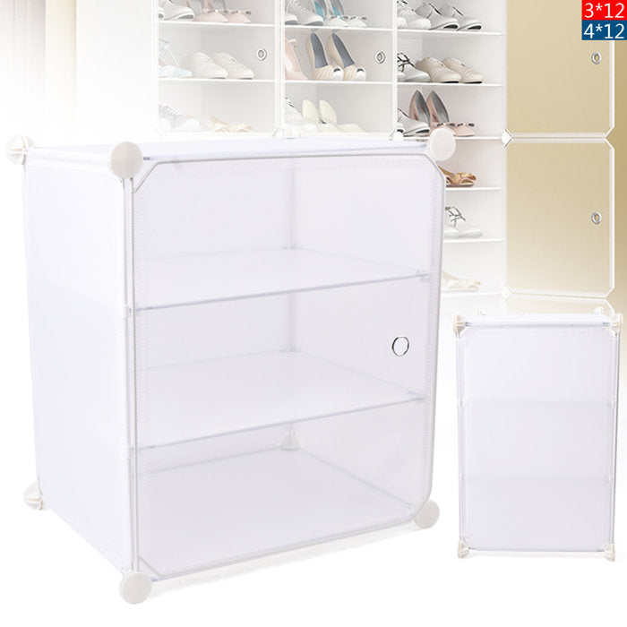 96 Pair Stackable Shoe Storage Cabinet