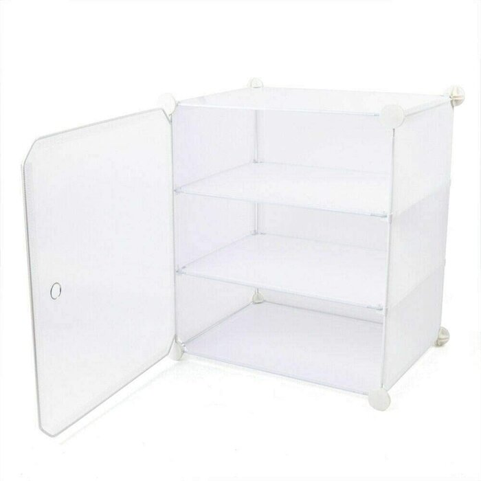 96 Pair Stackable Shoe Storage Cabinet