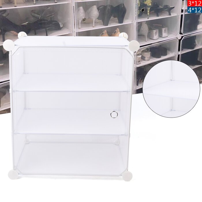 96 Pair Stackable Shoe Storage Cabinet