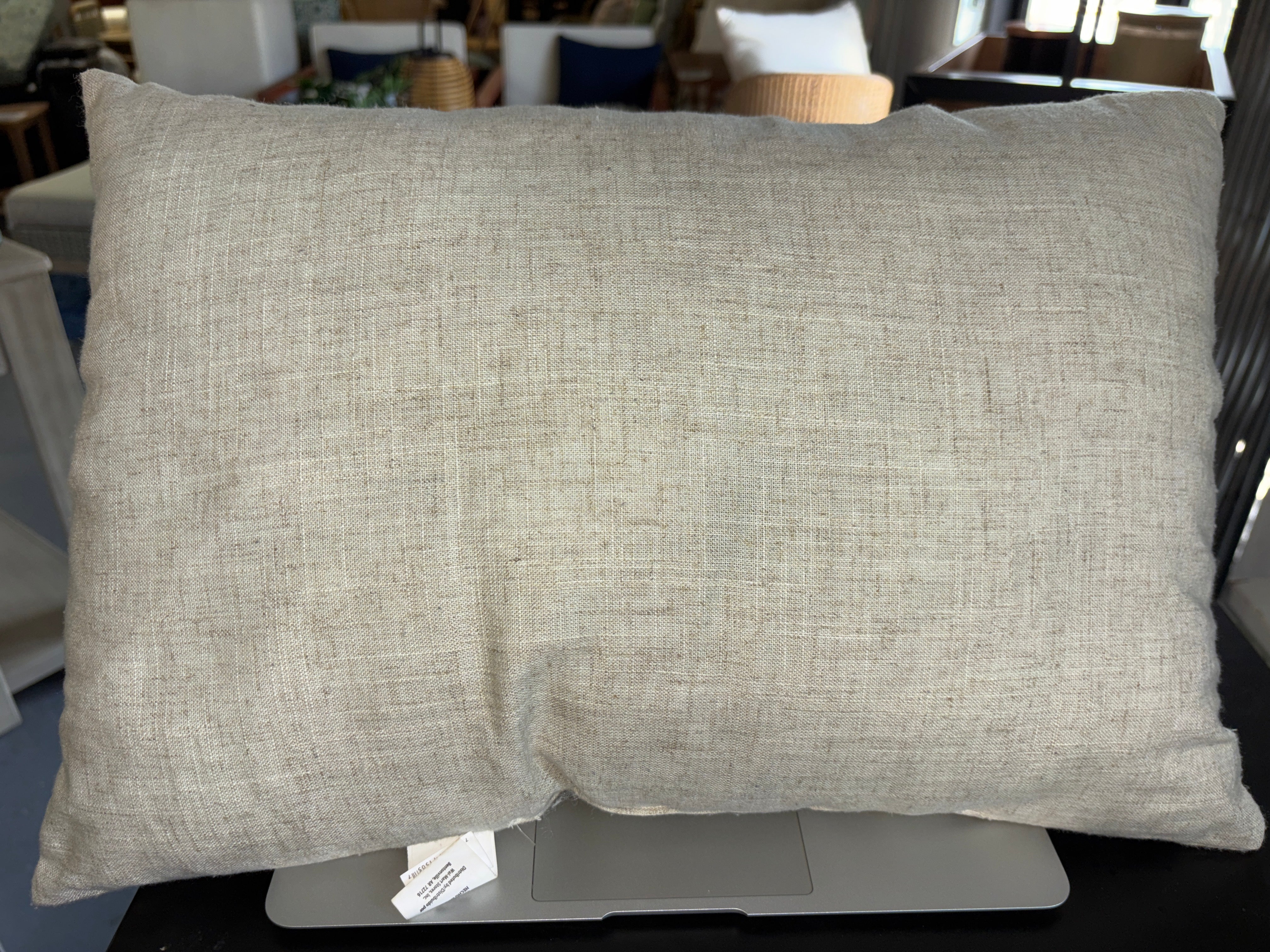 14"x20" Better Home & Gardens Home Oblong Beige Pillow Showroom Item
