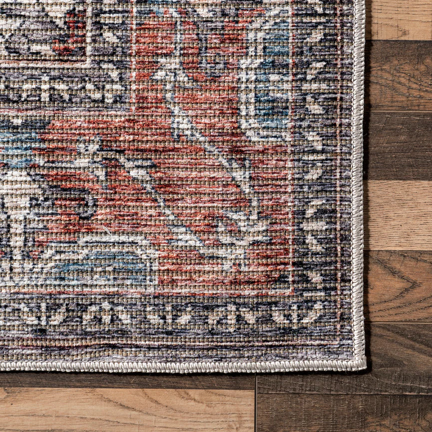 Wild Orchid Machine Washable Area Rug 2' 8" x 8'