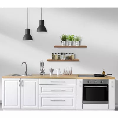 2 Pack Floating Wall Shelves - for Trophies, Frames, Bookshelf