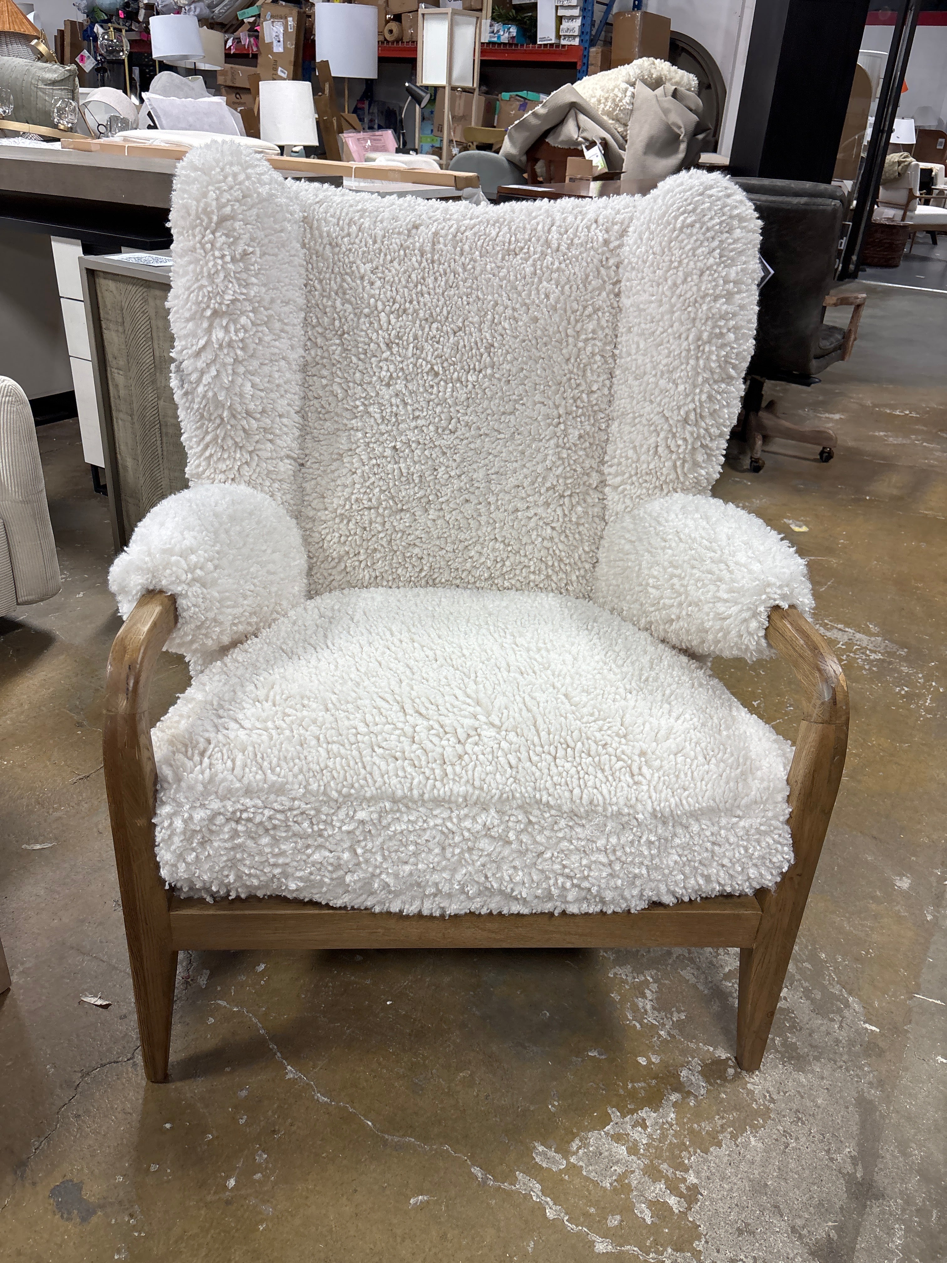 Amber Lewis x Four Hands Sedoni Lounge Chair - Andes Natural SHOWROOM ITEM