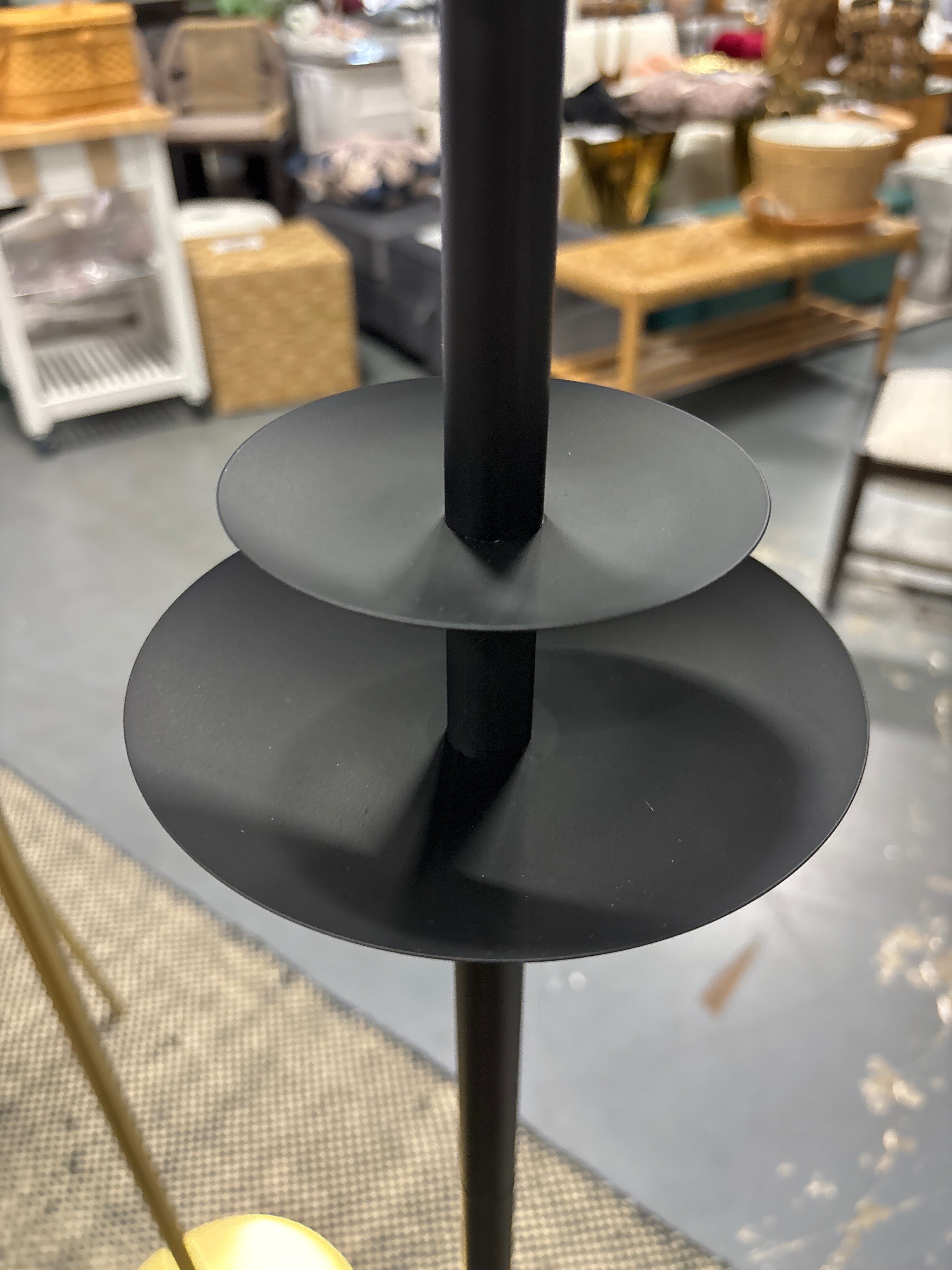 63" Black Traditional Shaped Floor Lamp SHOWROOM ITEM