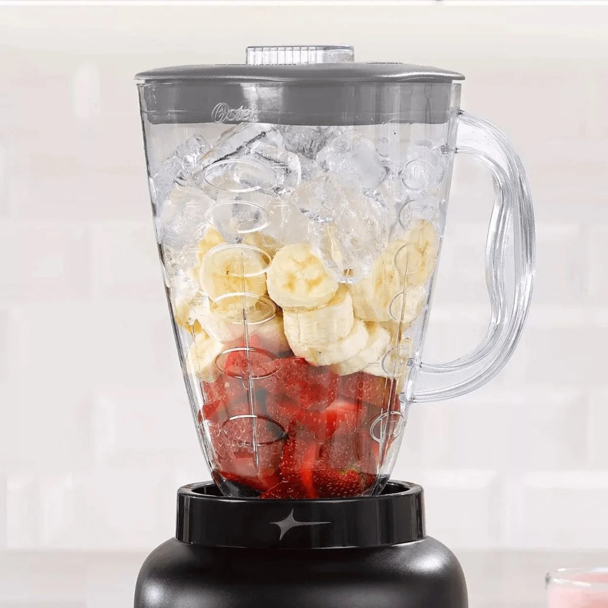 5 Speed Plastic Jar Easy to Use Blender in Black