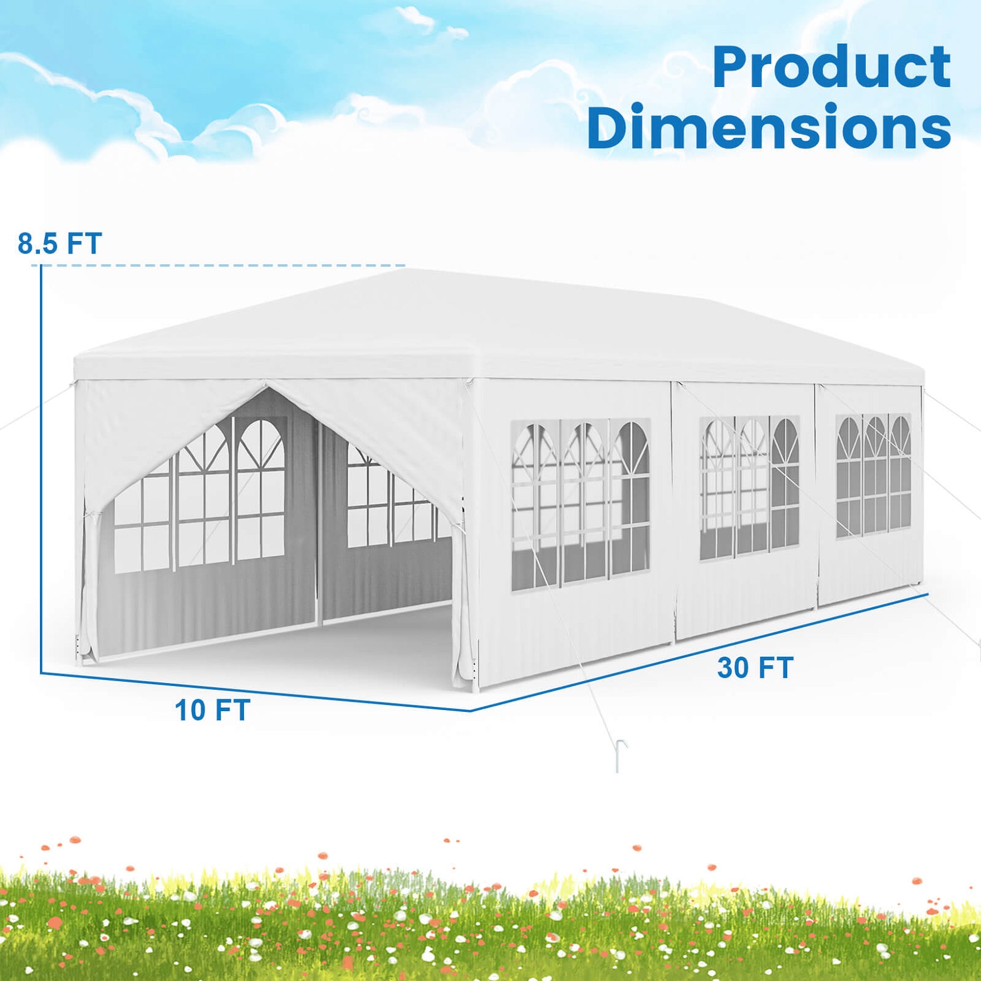 Gazebo Canopy Outdoor Party Wedding Tent