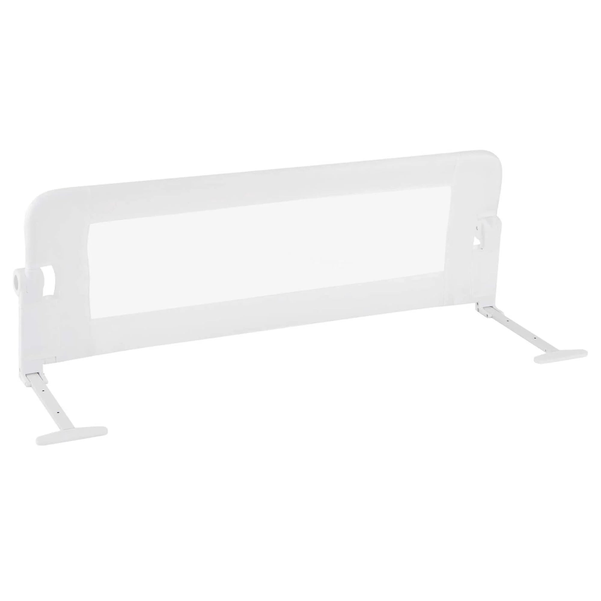 1 PC Toddler Foldable Bed Rail with Adjustable Safety Strap Bedrail Guard White