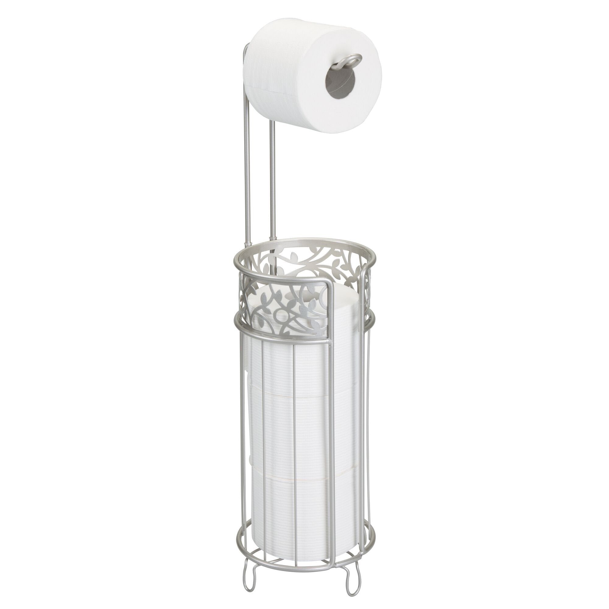 Steel Toilet Paper Roll Storage and Dispenser - Satin