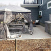 Hexagon Pop Up Gazebo with Netting
