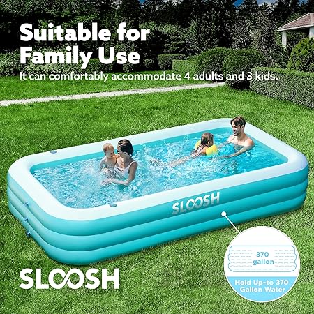 Inflatable Pool, Cyan