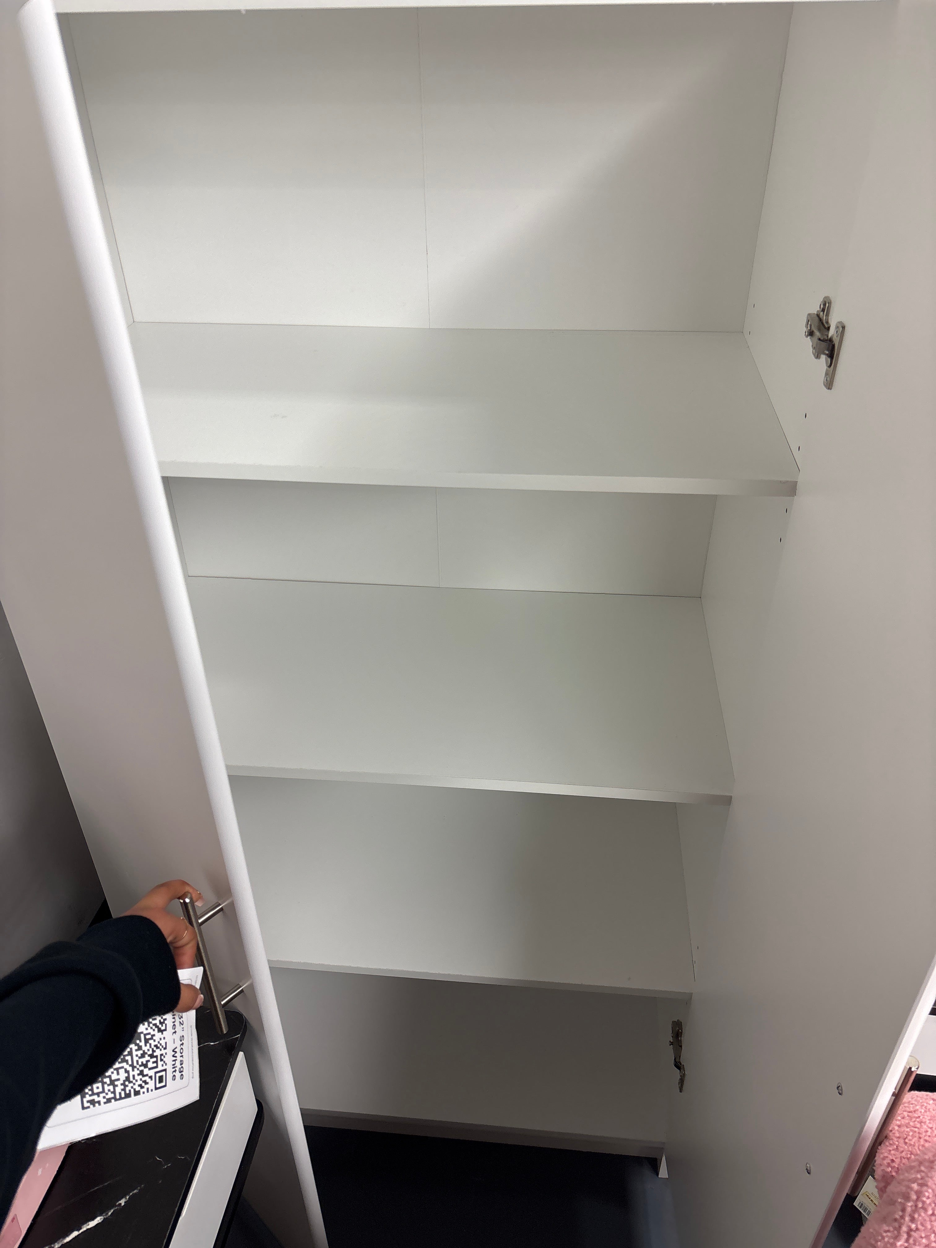 Elite 32" Storage Cabinet - White SHOWROOM ITEM