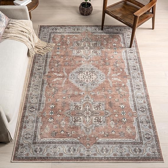 Green Haven Collection SuperiorWash Indoor Area Rug, 4'x6'