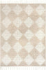 Marissa Diamond Tasseled Indoor Area Rug, Farmhouse Style 7'10