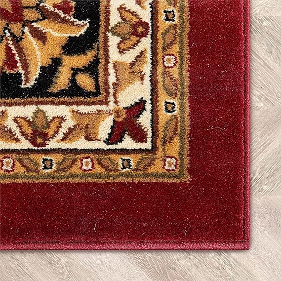 Barclay Medallion Kashan Red Traditional 2'3" X 3'11" Area Rug