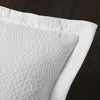 100% Cotton Fleur De Lis Matelasse King Bedspread, White