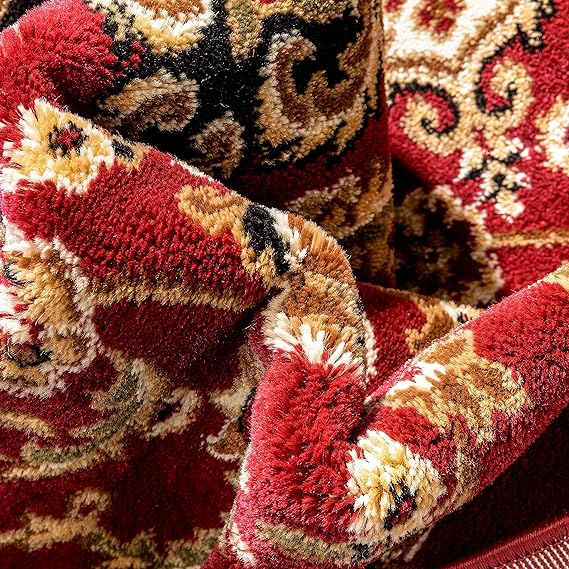 Barclay Medallion Kashan Red Traditional 2'3" X 3'11" Area Rug