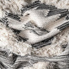 8' round Savannah Wool Black Round Indoor Geometric Area Rug