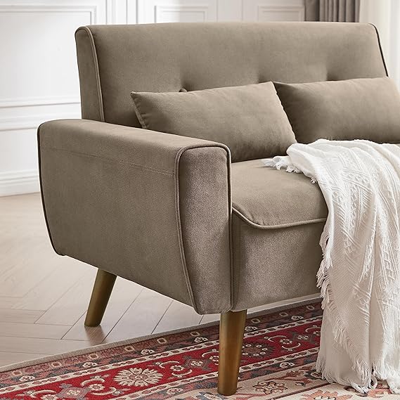 48.82" Small Tufted Loveseat Sofa