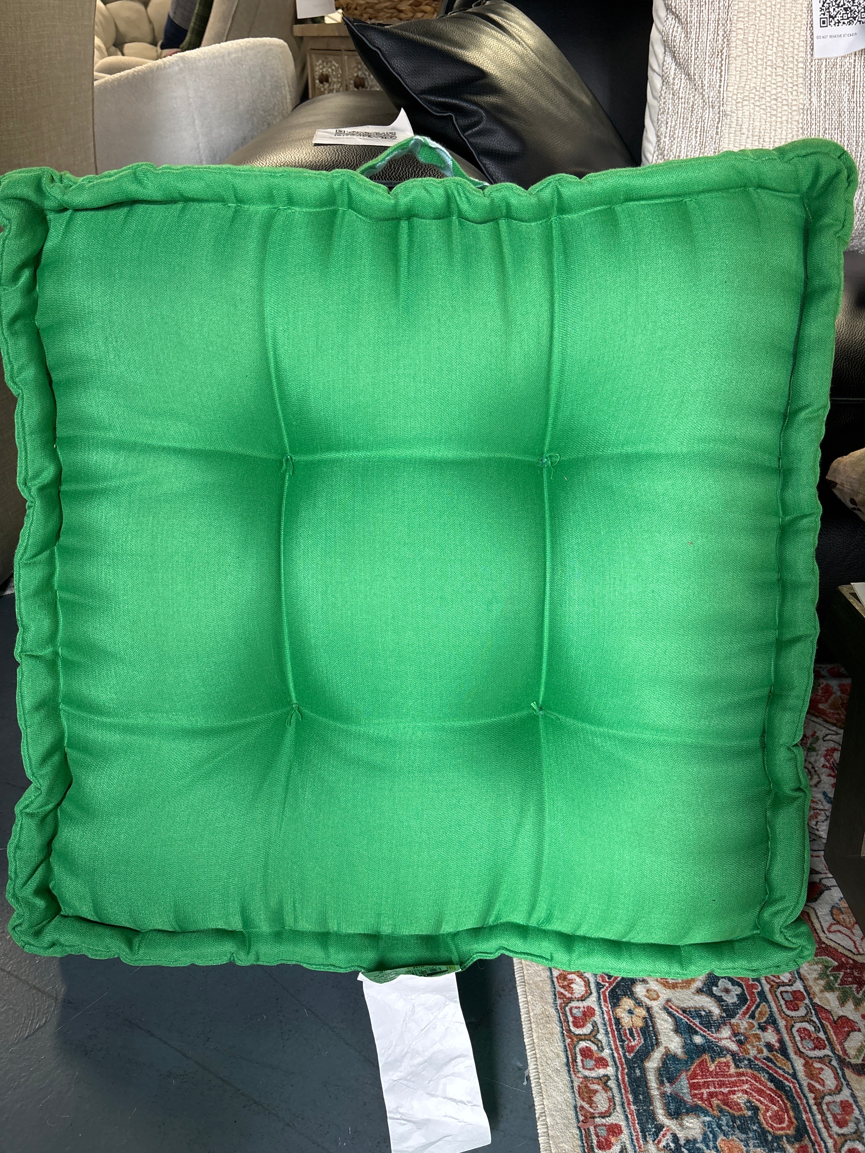 26"x26" Kate Spade NY x Target Classic Rose Floor Cushion - Green SHOWROOM ITEM