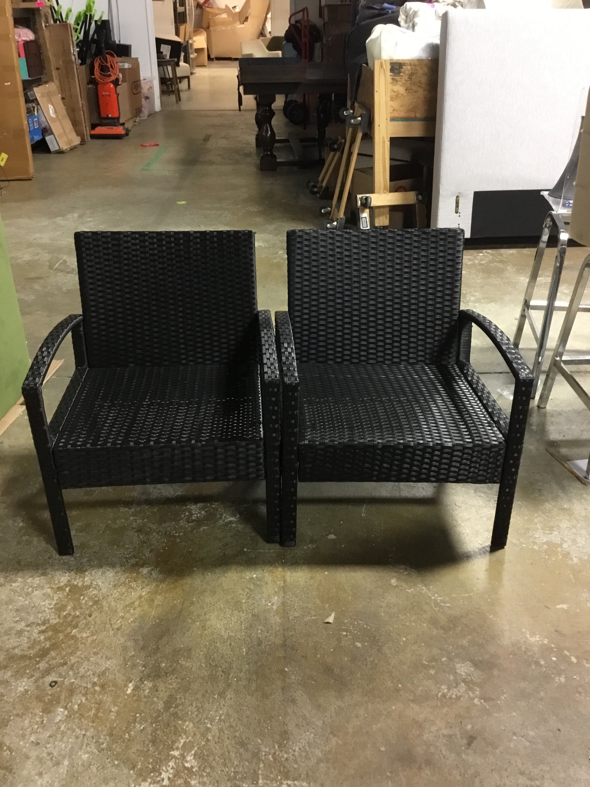 Patiojoy 2PCS Patio Rattan Furniture Set Conversation Sofa - SHOWROOM ITEM