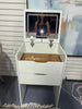 3 in 1 Vanity Desk with Plip Top Mirror - White SHOWROOM ITEM