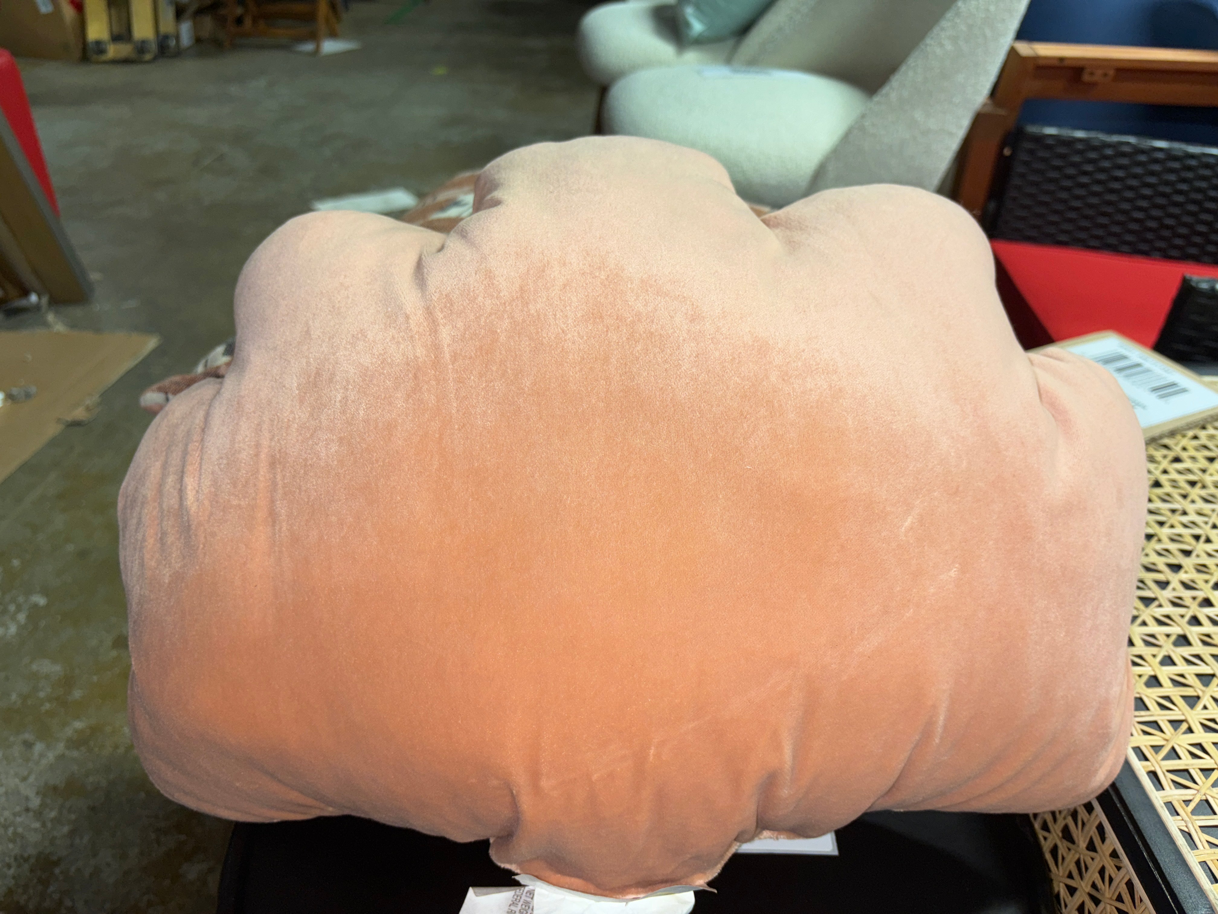20"x15" Shell Outdoor Novelty Plush Pillow - Peach SHOWROOM ITEM