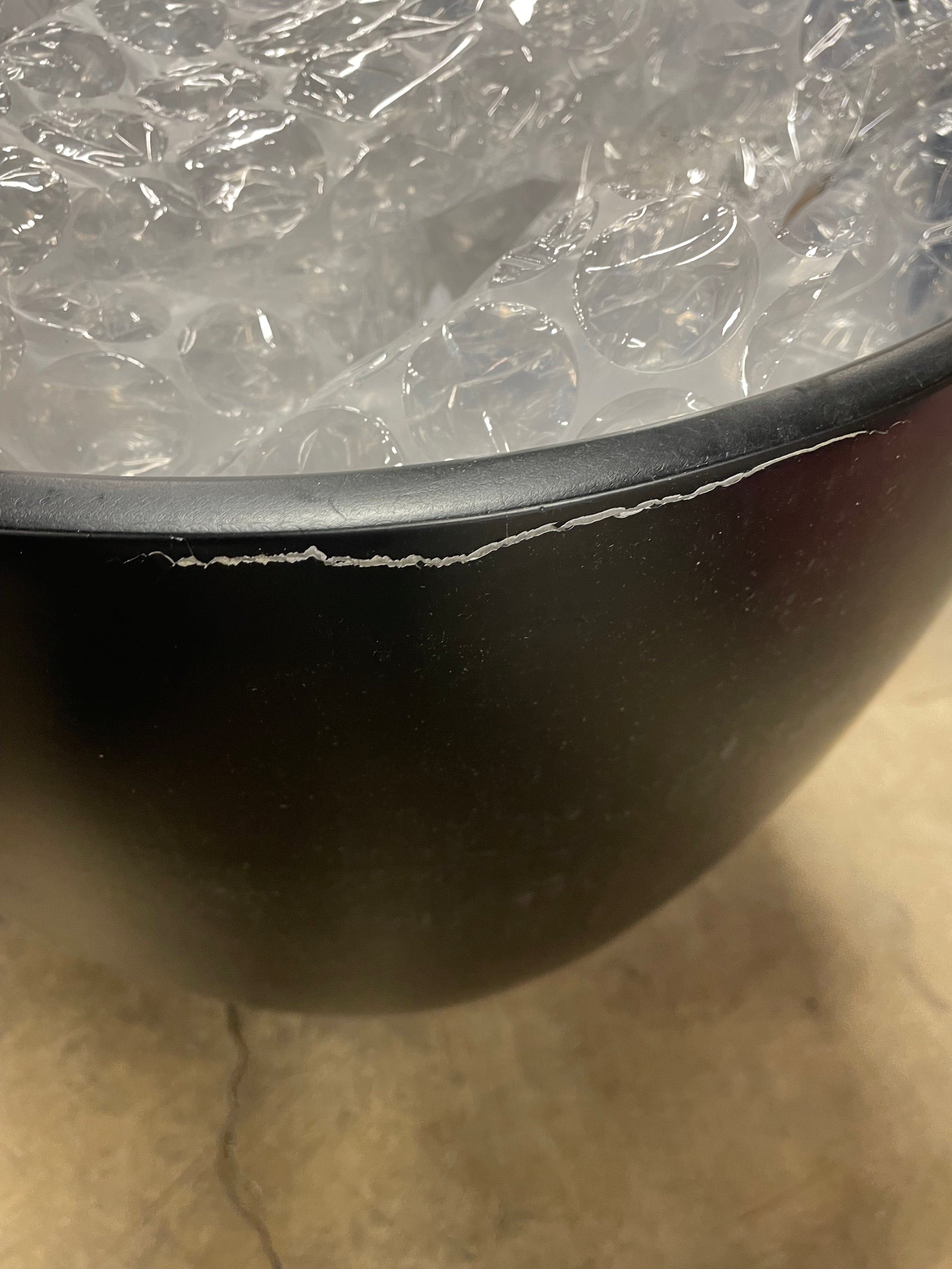 Black Cogdill Fiberglass Pot Planter