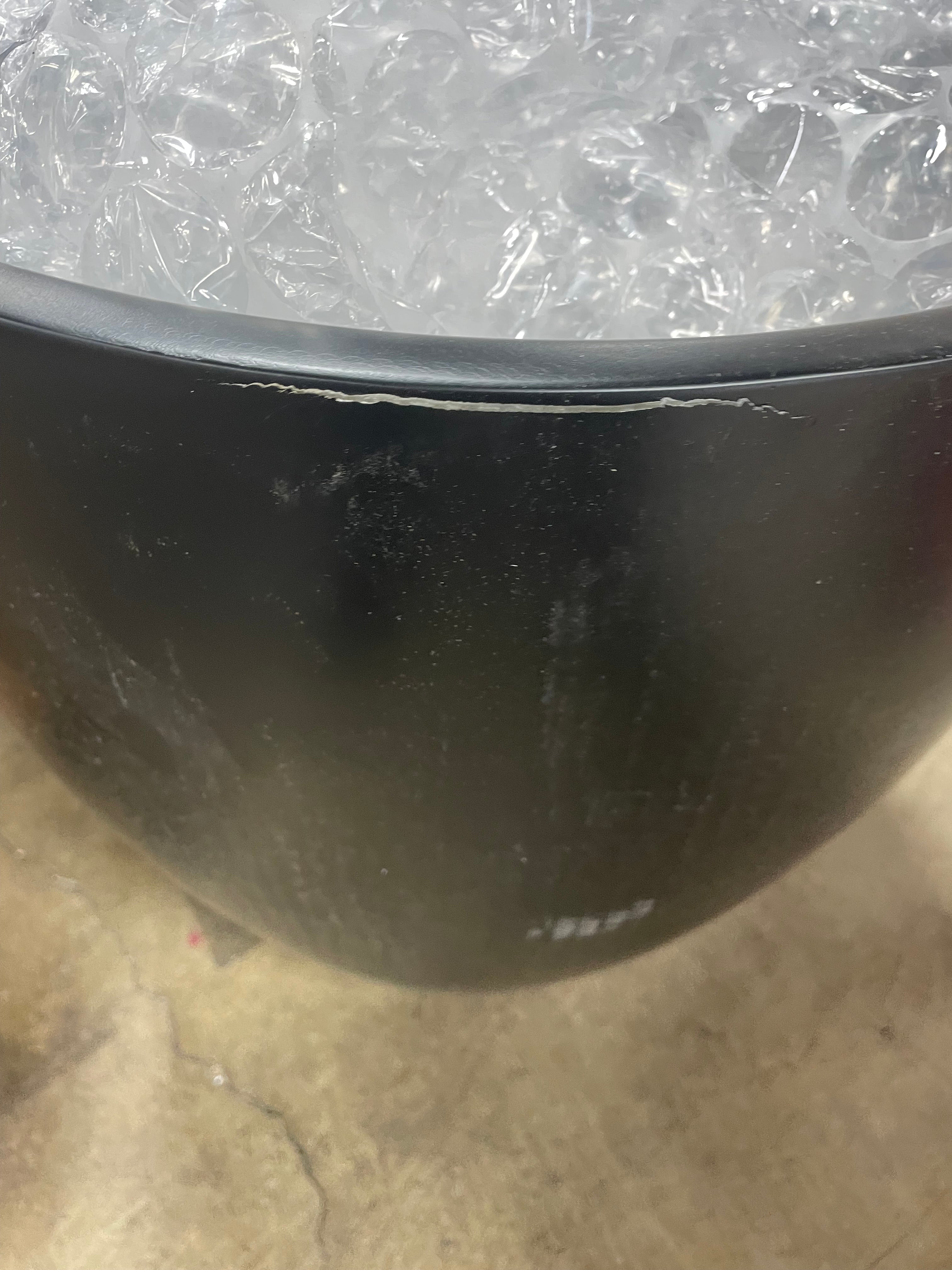 Black Cogdill Fiberglass Pot Planter