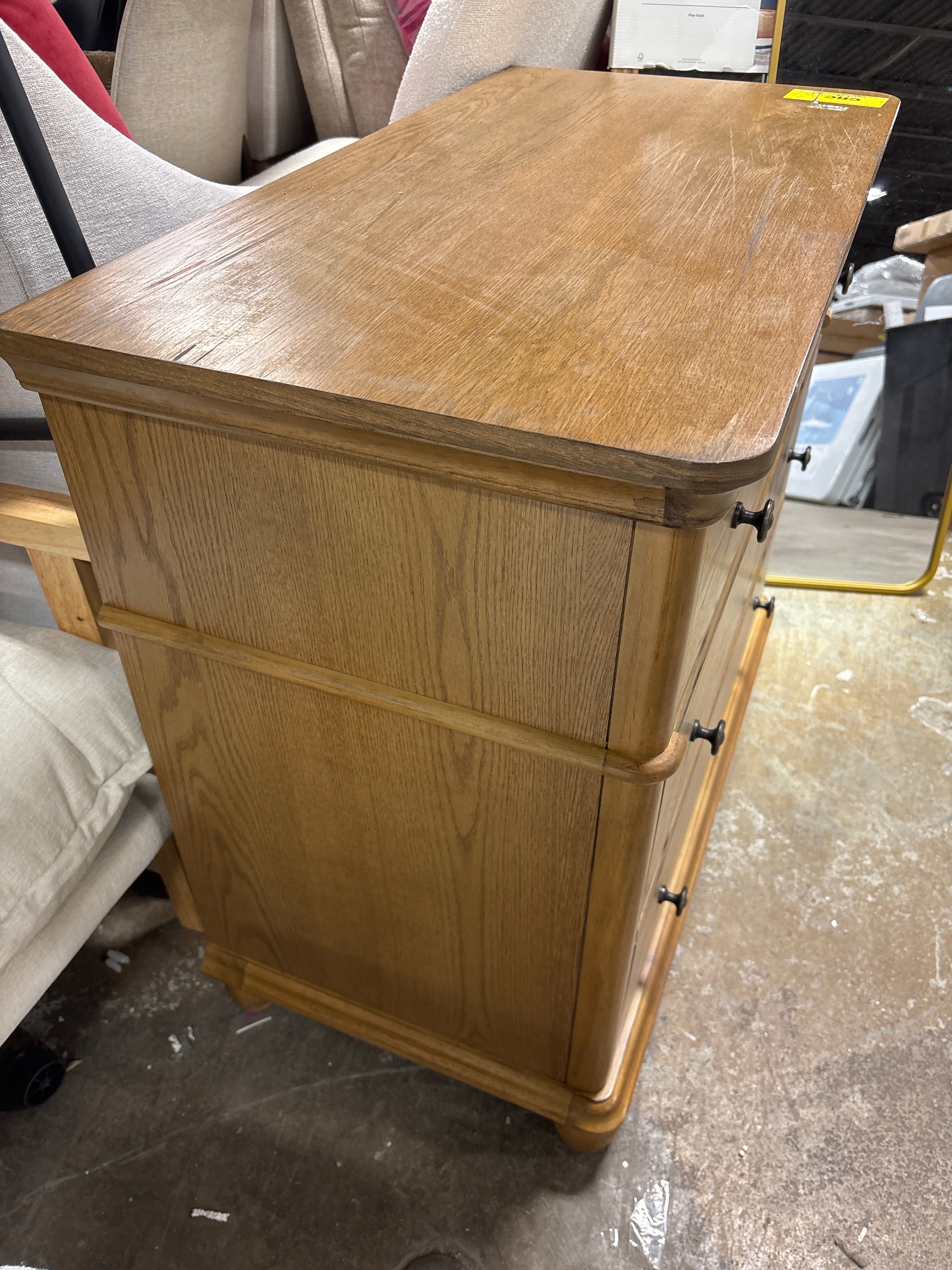 3 drawer classic vertical dresser Retrovie Mid-Century Modern 3-Drawer Dresser