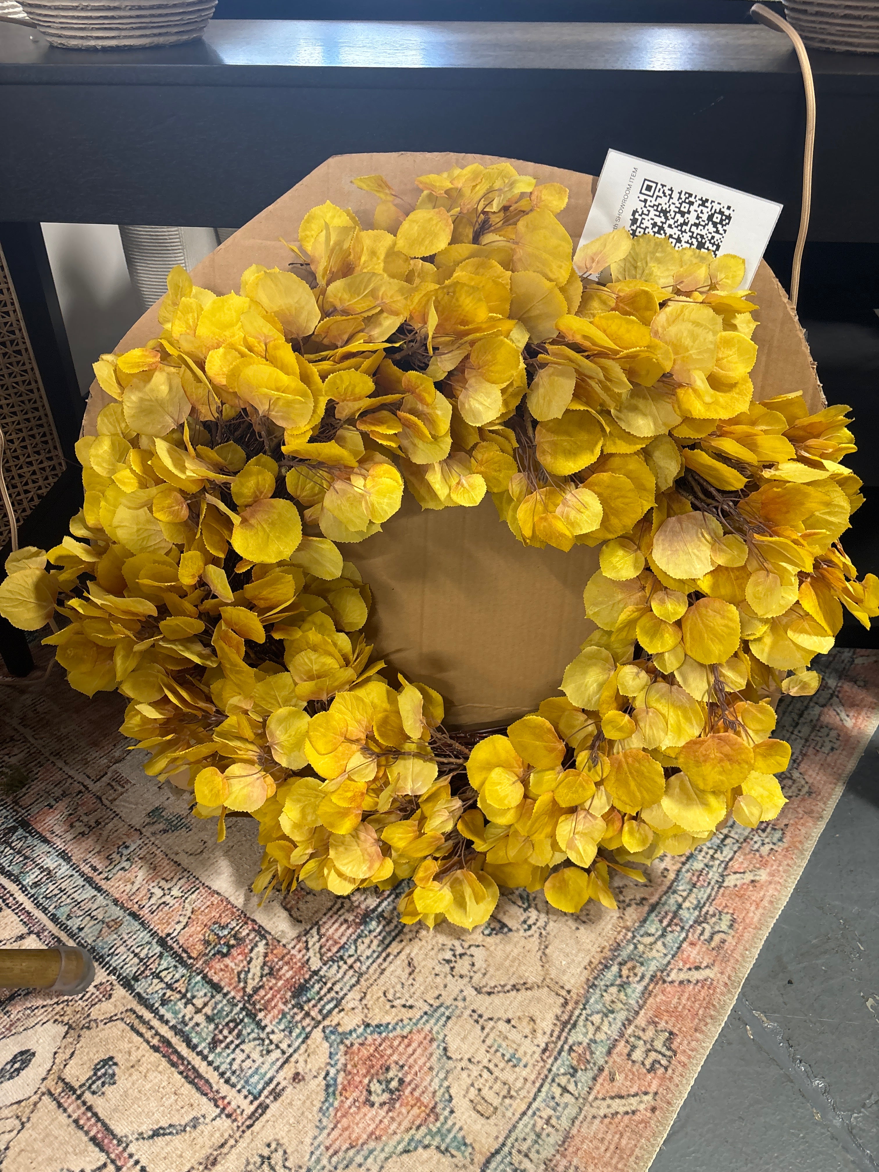 Aspen Spray Wreath SHOWROOM ITEM