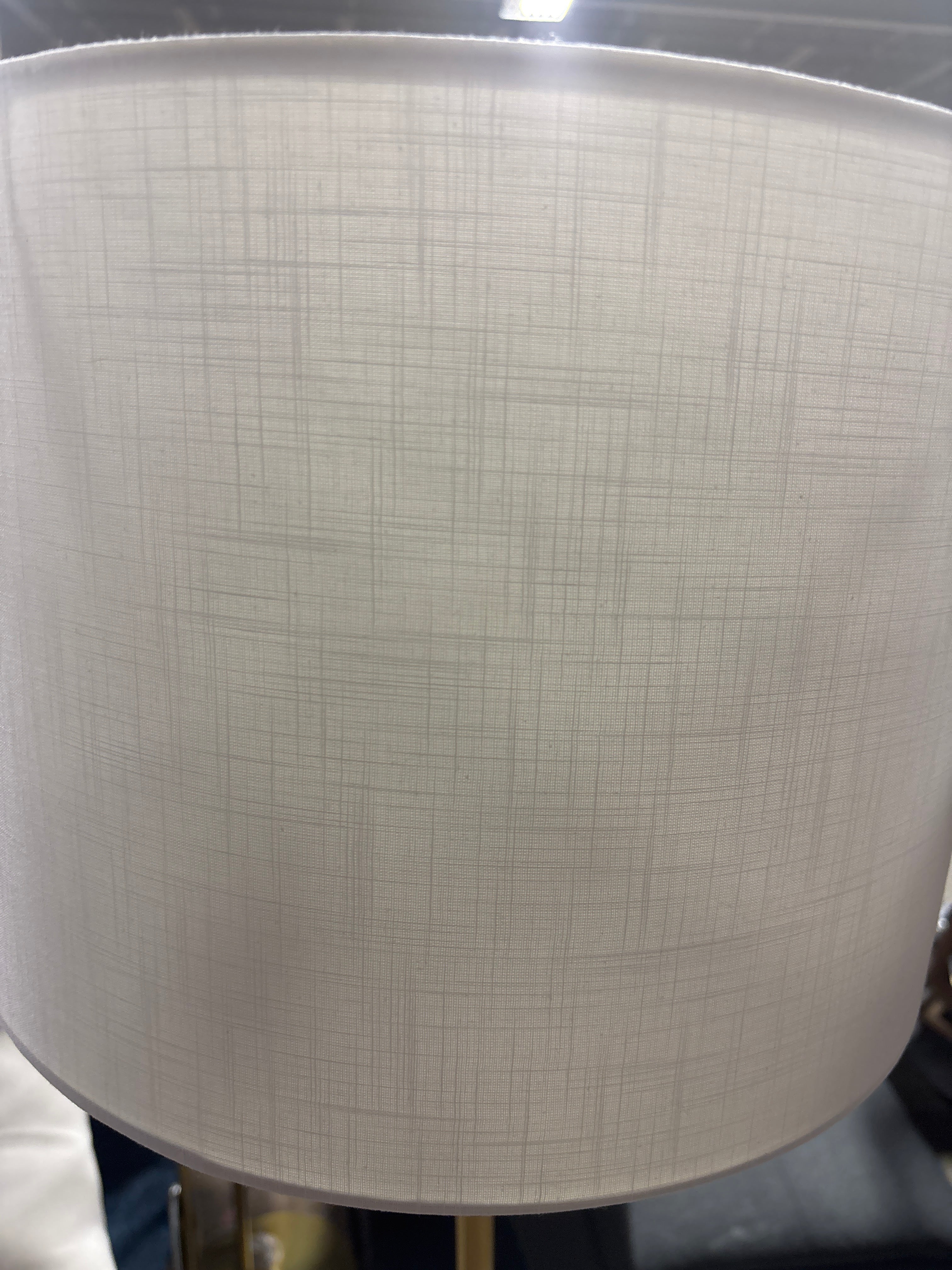 60"x20.5" Floor Lamp with Marble Table - Gold SHOWROOM ITEM