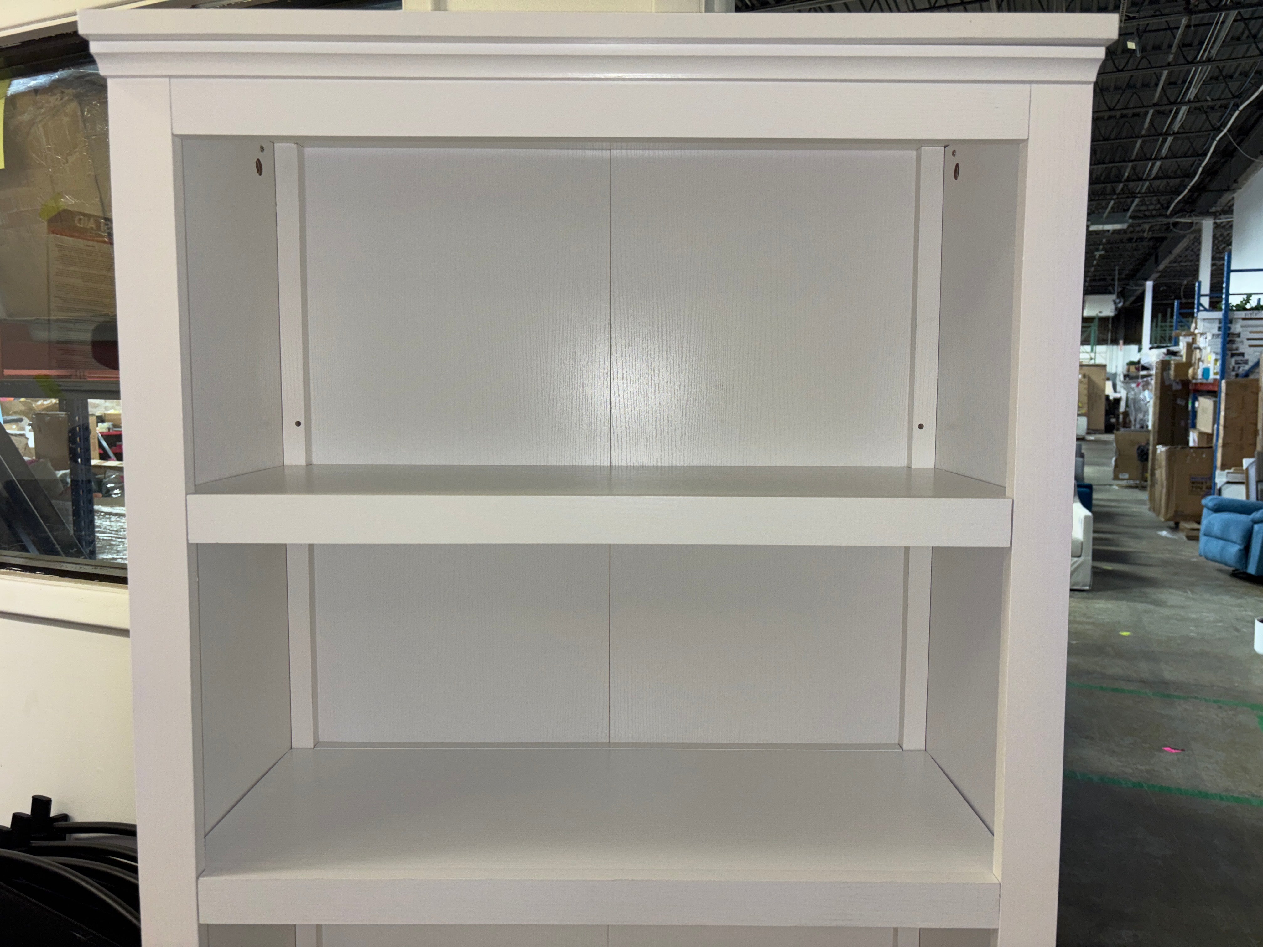 72" Carson 5 Shelf Bookcase - White SHOWROOM ITEM