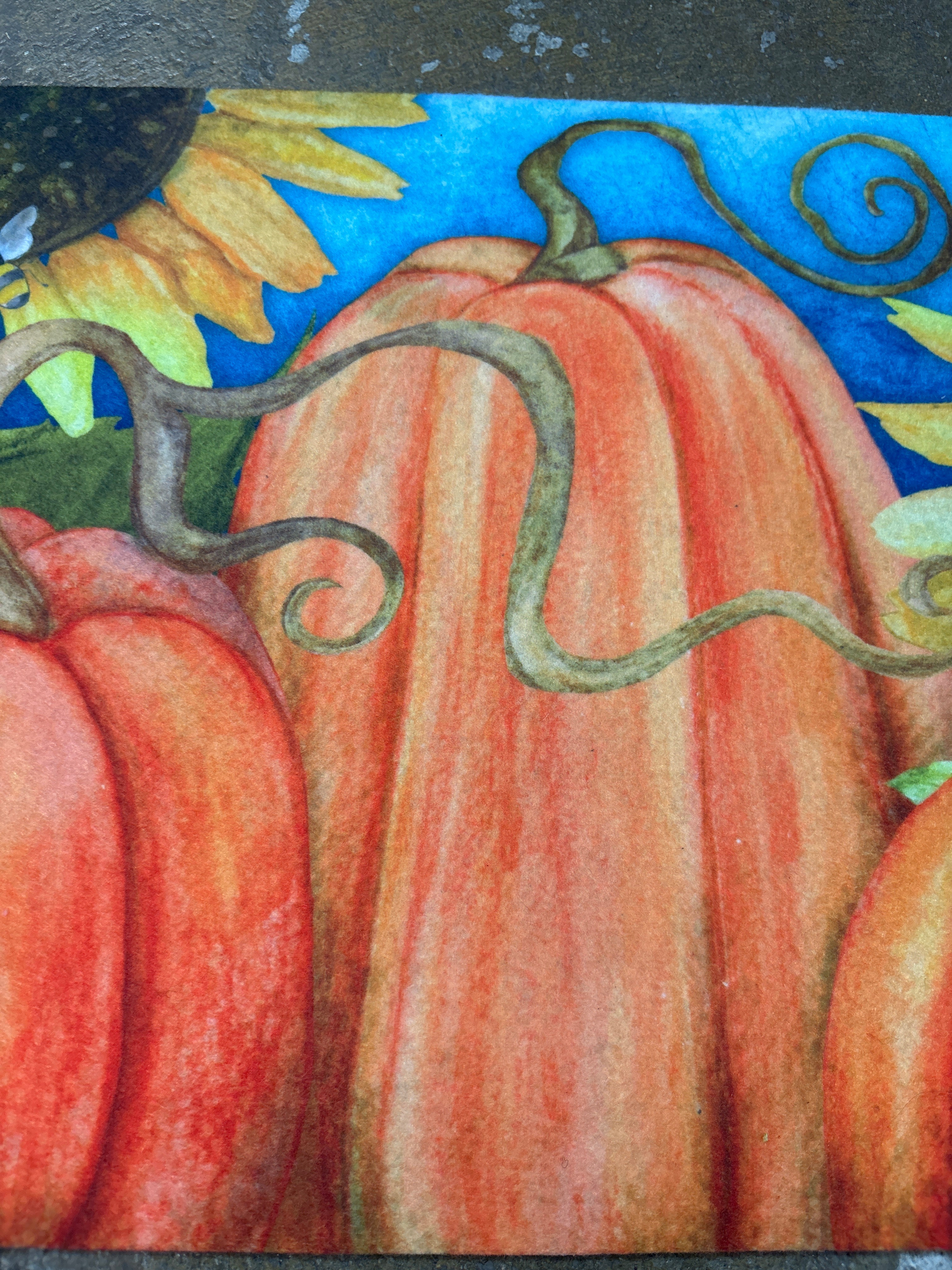 22" x 10" Evergreen Pumpkin Sassafras Switch Puzzle Mat SHOWROOM ITEM