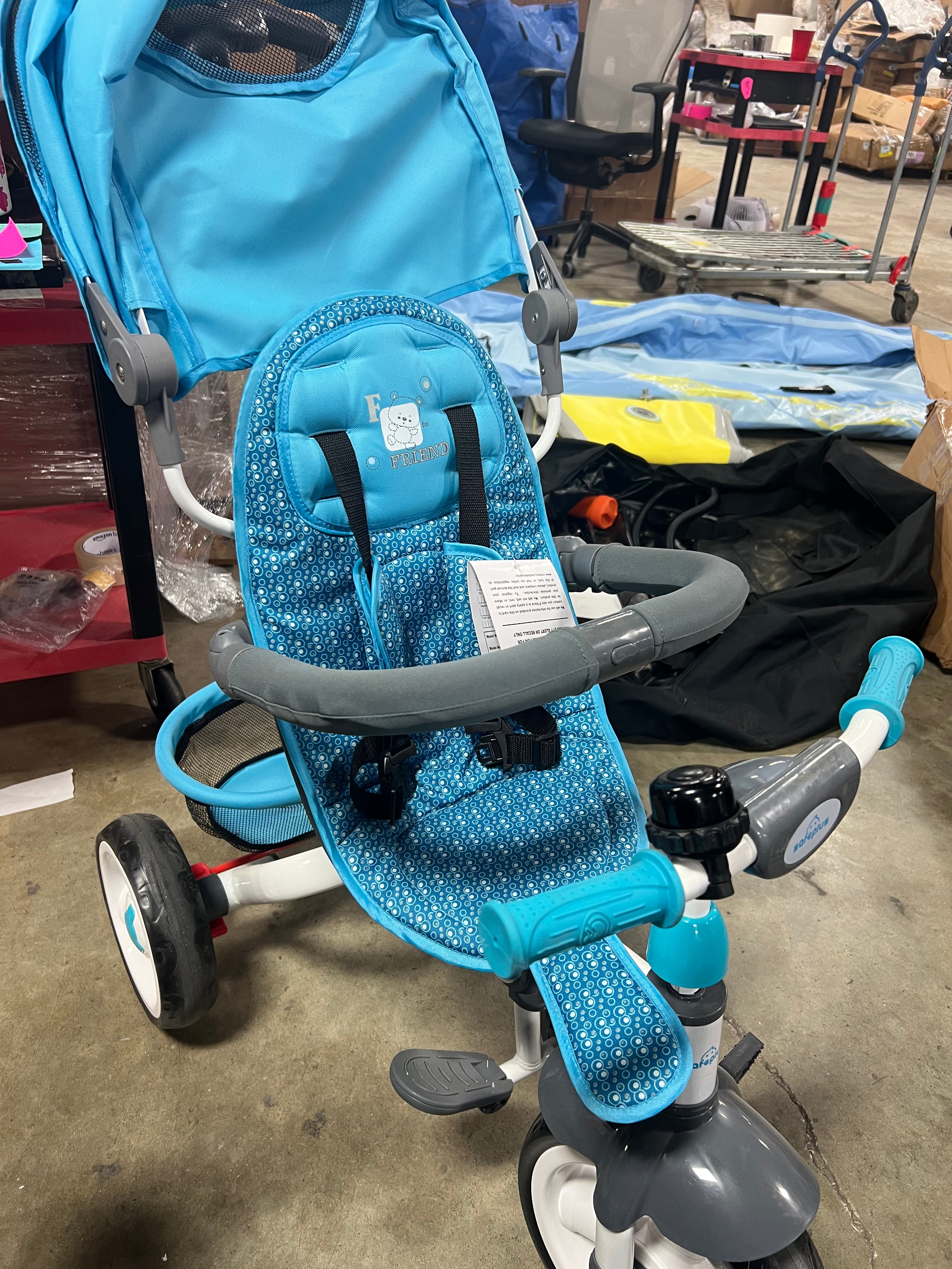 Tricycle for Toddlers, 6 in 1 Trike w/Parent Handle