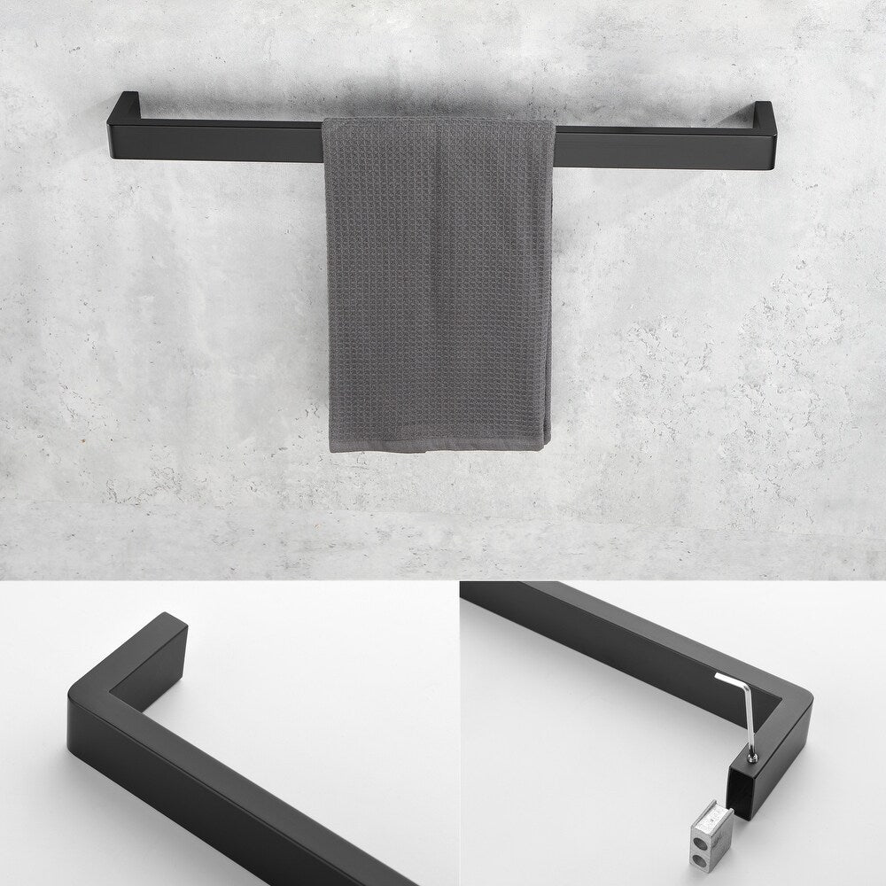 Bathroom Hardware Towel Bar - Black