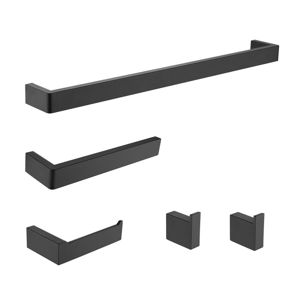 5-piece Bathroom Hardware Set Towel Bar Set